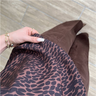 Leopar Kahve Bluz