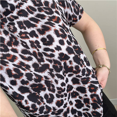 Leopar Krem Bluz