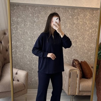 Modal Kumaş Takım Lacivert Renk
