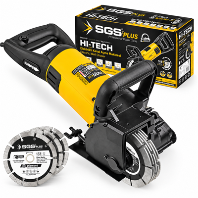 SGS Plus SGS5300 3000W Profesyonel Kanal Açma Makinesi 133 mm 5 Bıçaklı
