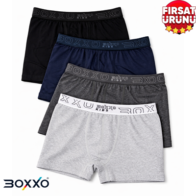 BOXXO DÜZ LİKRALI ERKEK ÇOCUK BOXER