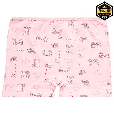 İLBAŞ %100 PAMUK DESENLİ KIZ ÇOCUK BOXER