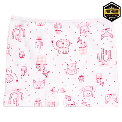 İLBAŞ %100 PAMUK DESENLİ KIZ ÇOCUK BOXER