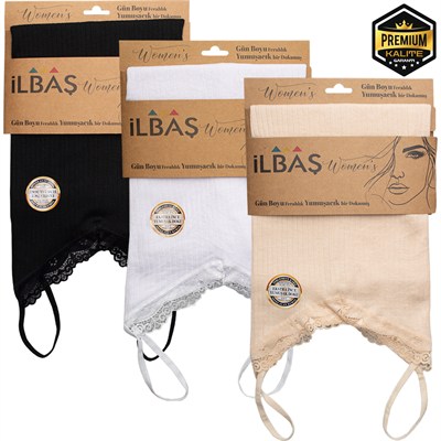 İLBAŞ TEKLİ PAKET VİSKON FİTİLLİ İP ASKI BAYAN ATLET