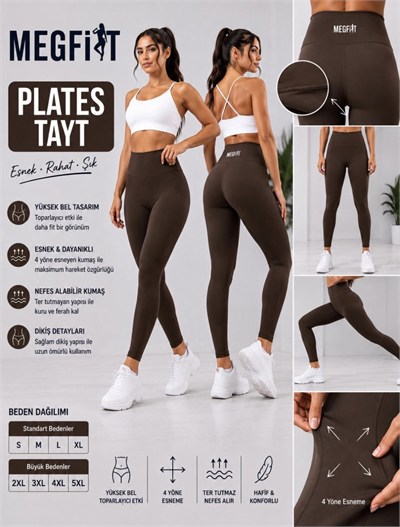 MEG-FİT YÜKSEKBEL TOPARLAYICI TAYT 5976