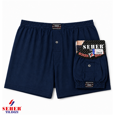 SEHER YILDIZI 0008 DÜZ ERKEK BOXER SHORT