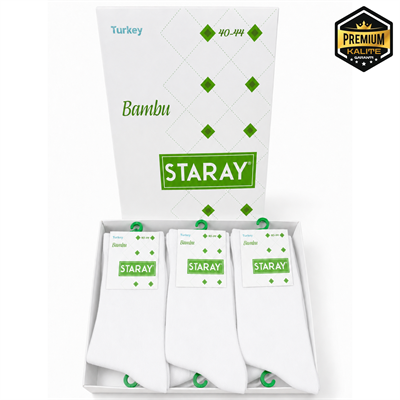 STARAY BAMBU ERKEK YARIM KONÇ ÇORAP 0548