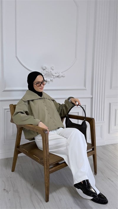 Taş Dik Yaka Ceket