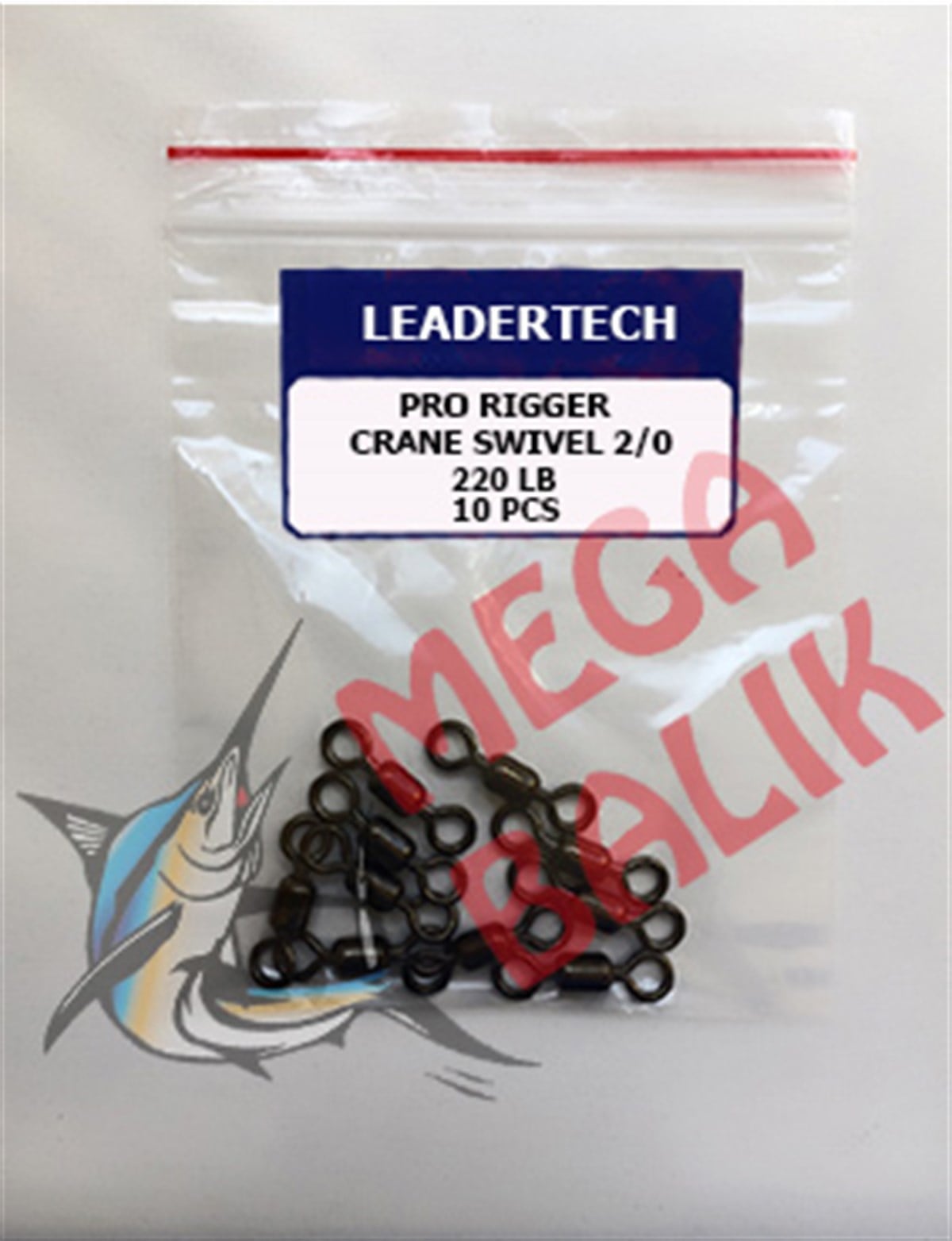 LEADERTECH HD Crane Swivel 2/0 (10 piece)