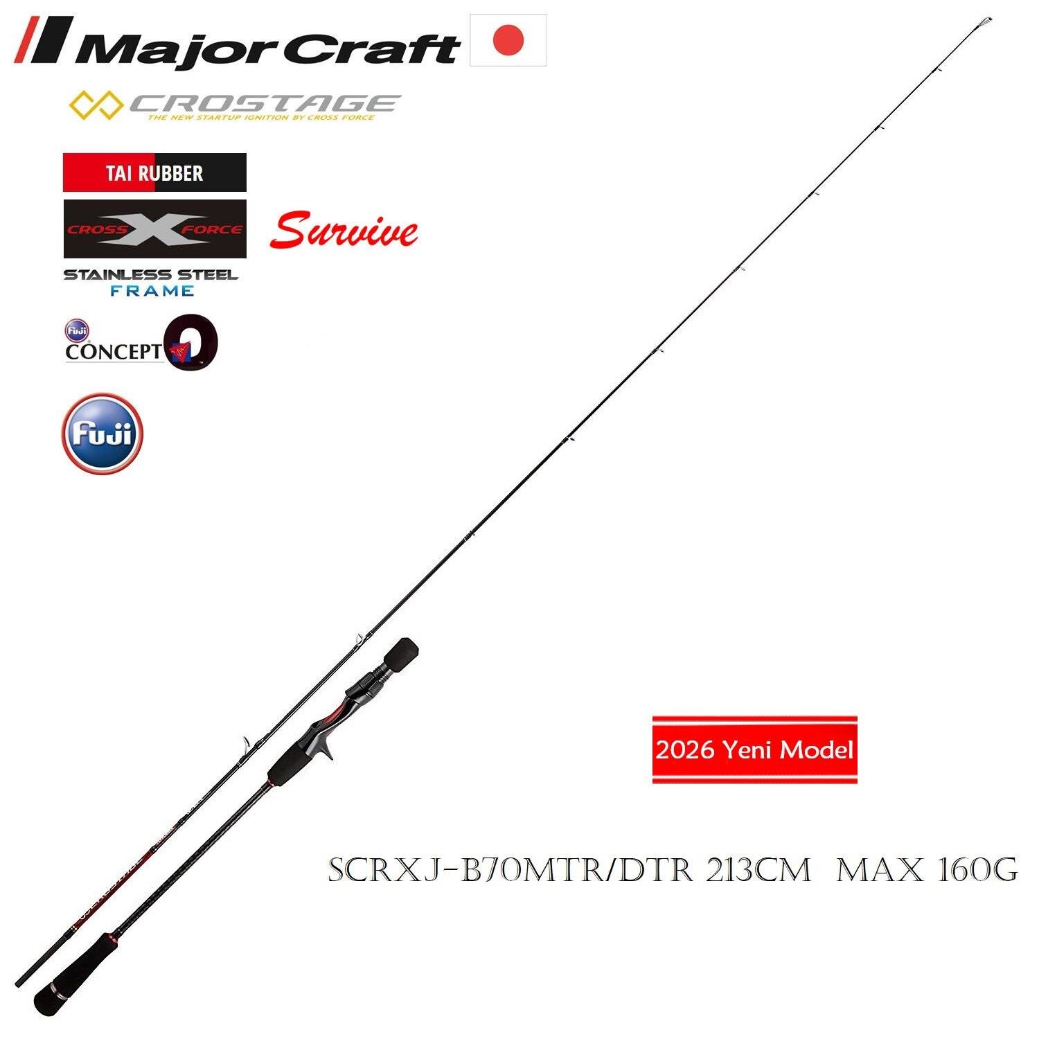 MAJOR CRAFT CROSTAGE SCRXJ-B70MTR/DTR 213cm 160gr