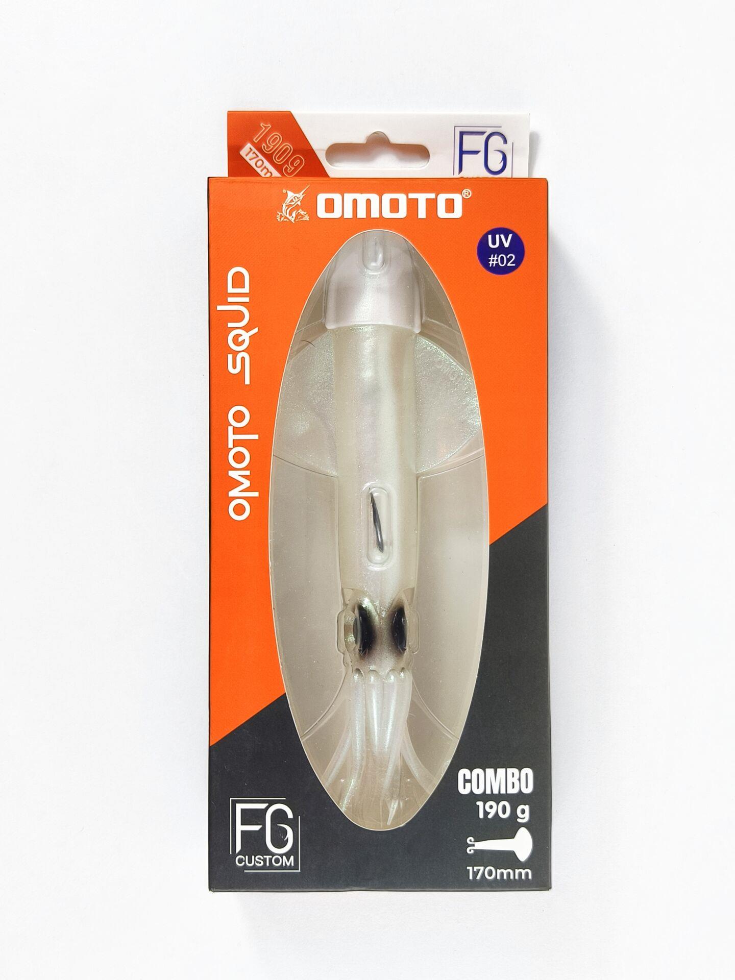 OMOTO FG CUSTOM SQUID 190gr #2 BLUE FLASHES WHITE