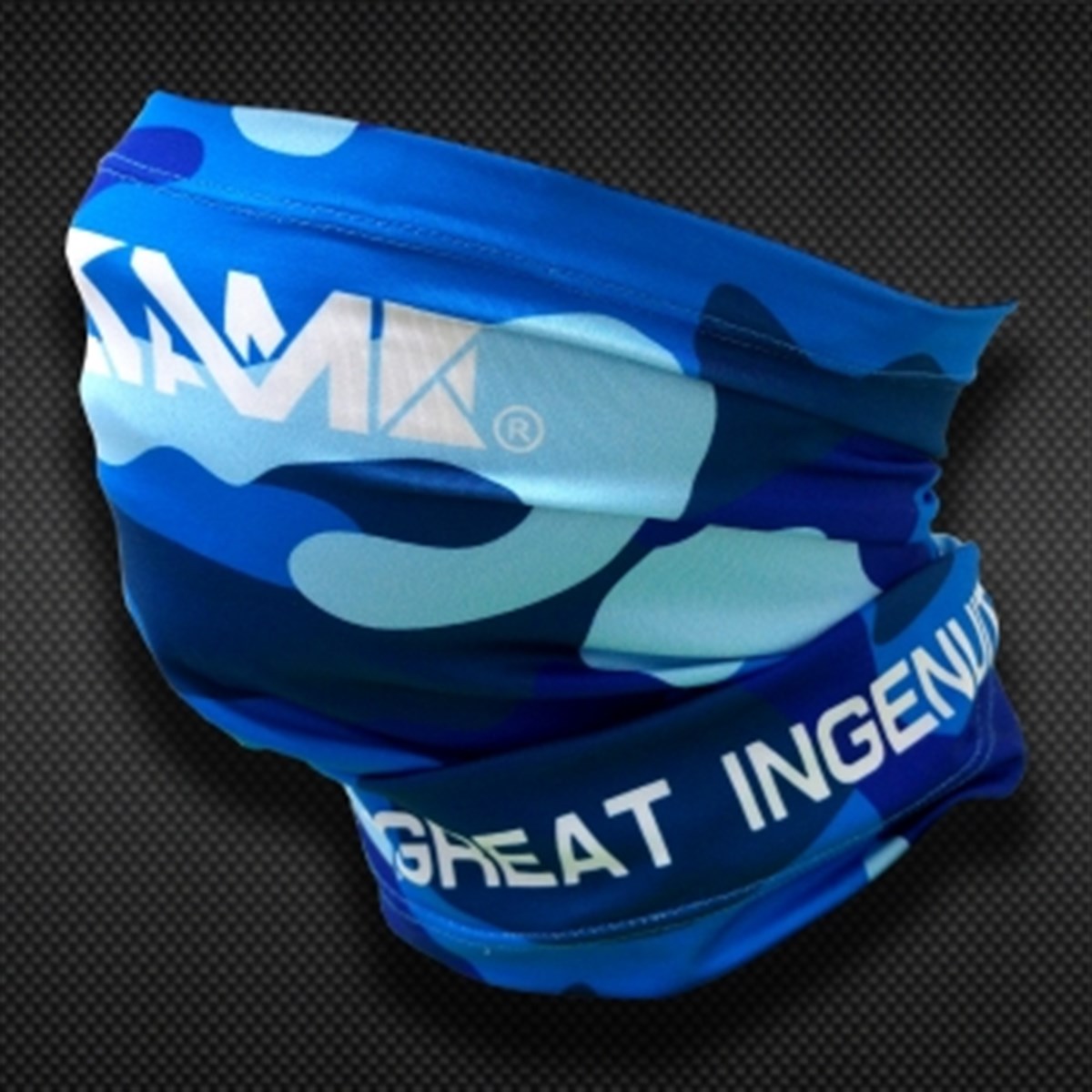 SAME Anti-UV Face Scarf L-XL Blue