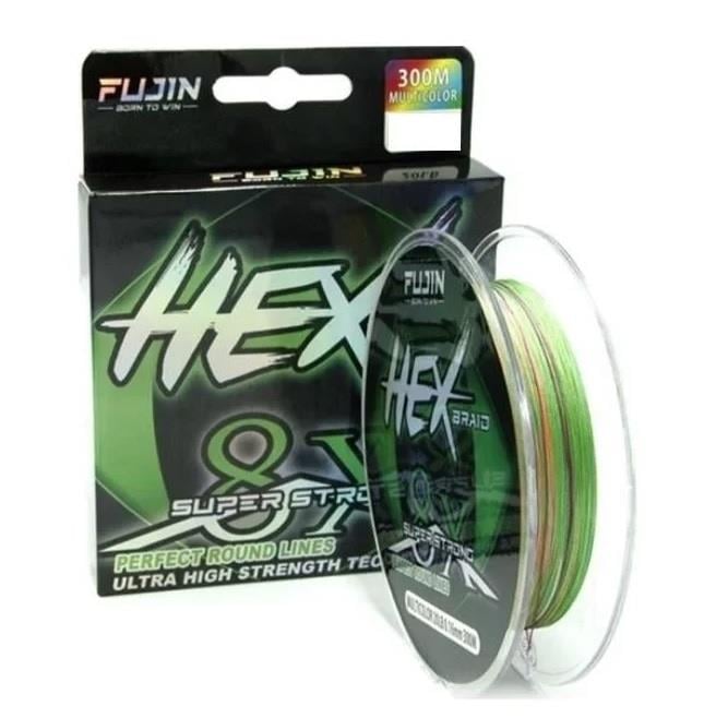 FUJIN Hex 8X 0,14mm 300mt. Multi Color