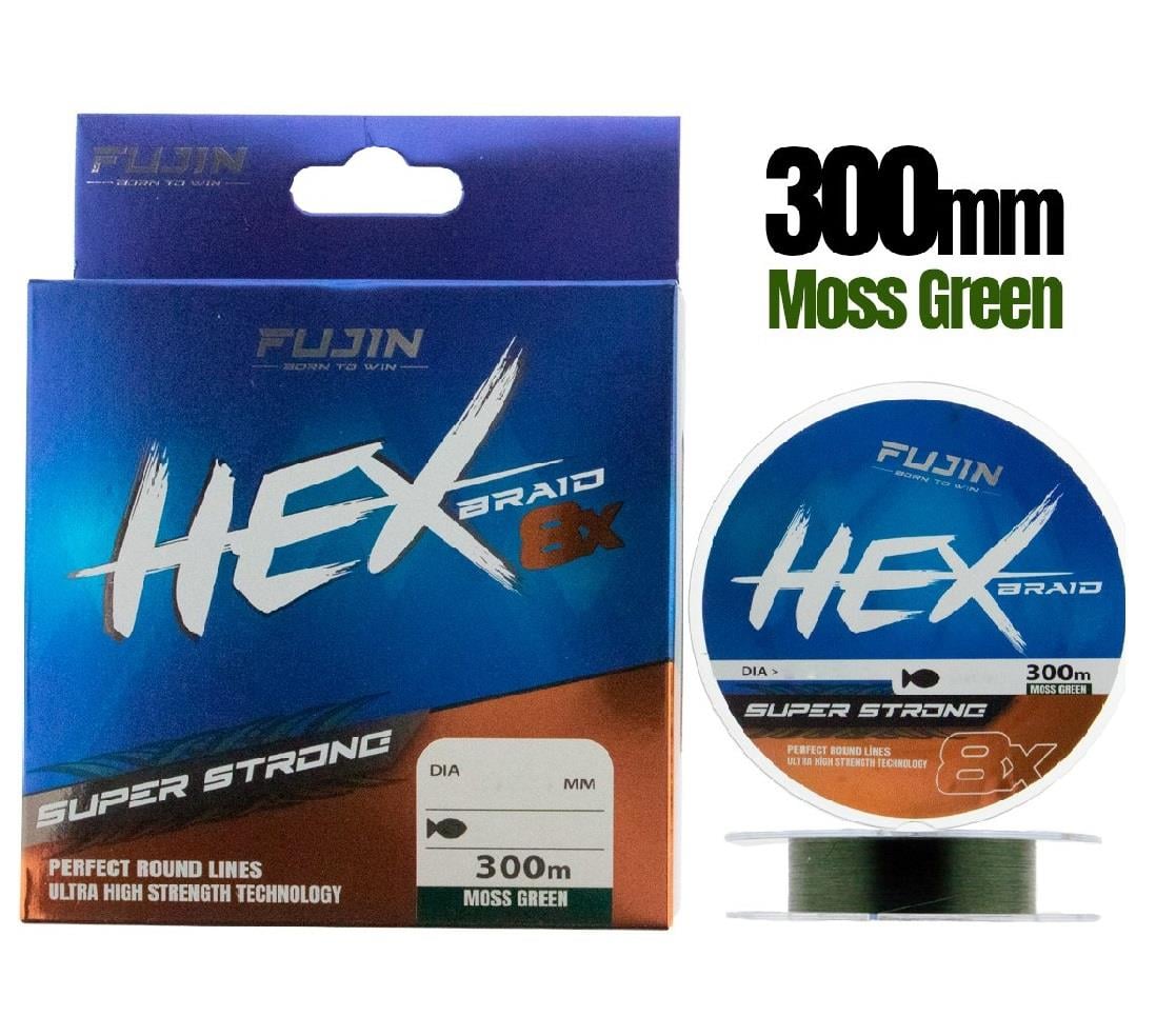 FUJIN Hex 8X 0,14mm 300mt Moss Green