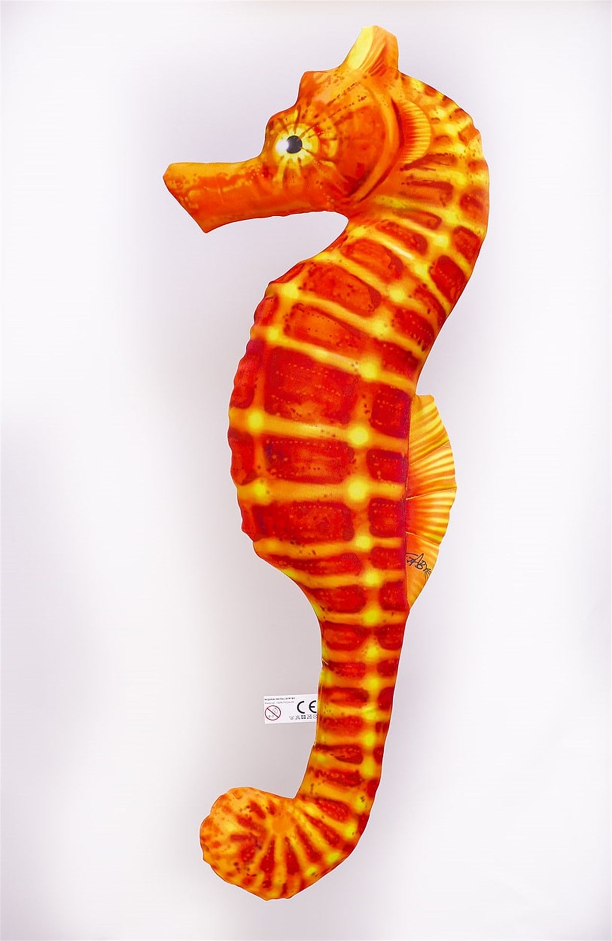 GABY FISH SEAHORSE SYNGNATHIDAE ORANGE 60cm