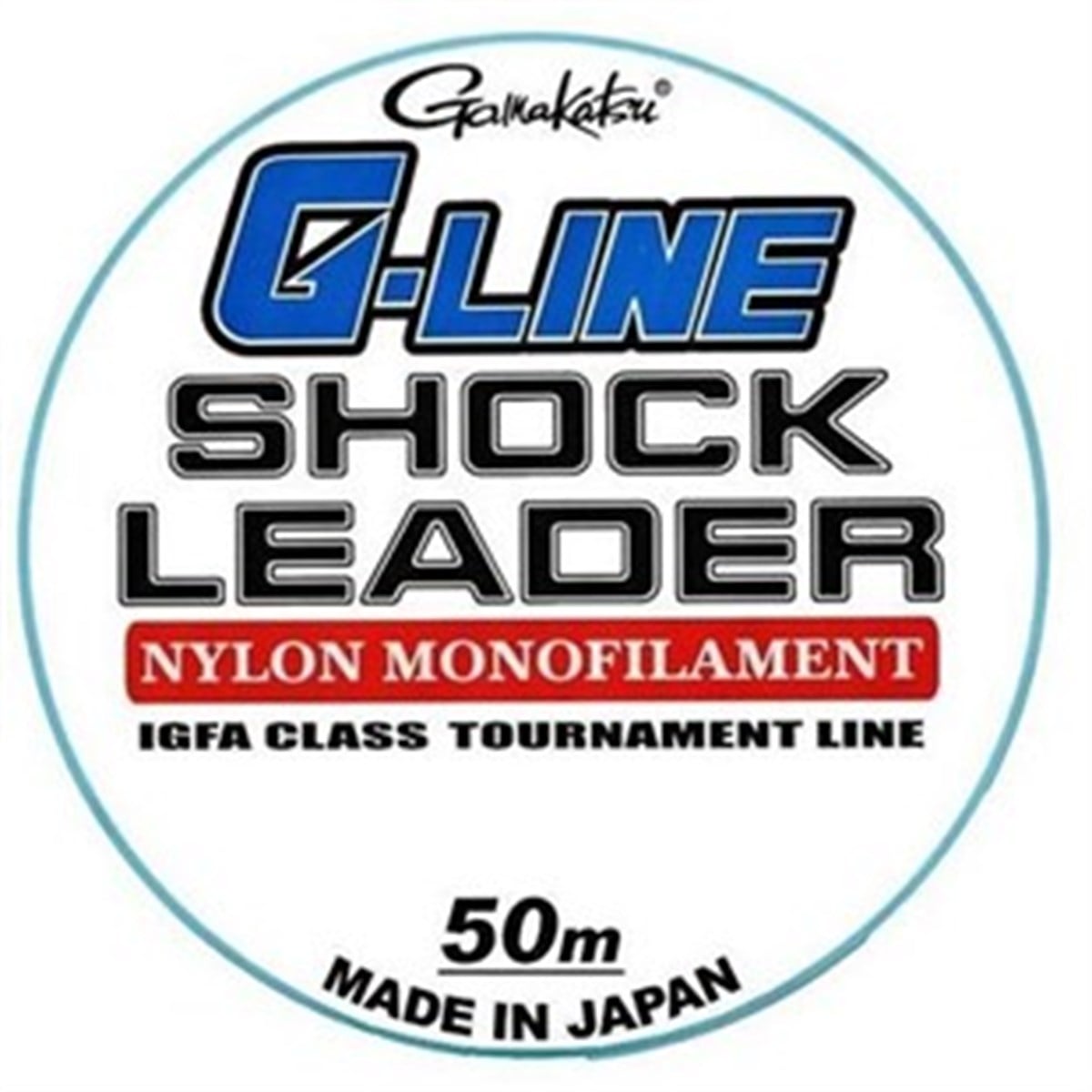 GAMAKATSU G-LINE SHOCK LEADER 50m 50lbs 0.62mm