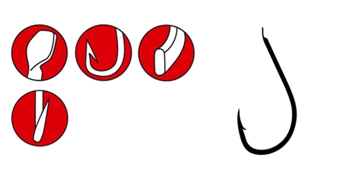 GAMAKATSU HOOK LS-3400D Dark Blue No:8