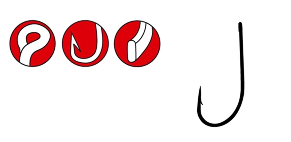 GAMAKATSU HOOK LS-5413F (BLACK) N/L (9 adet) No:4