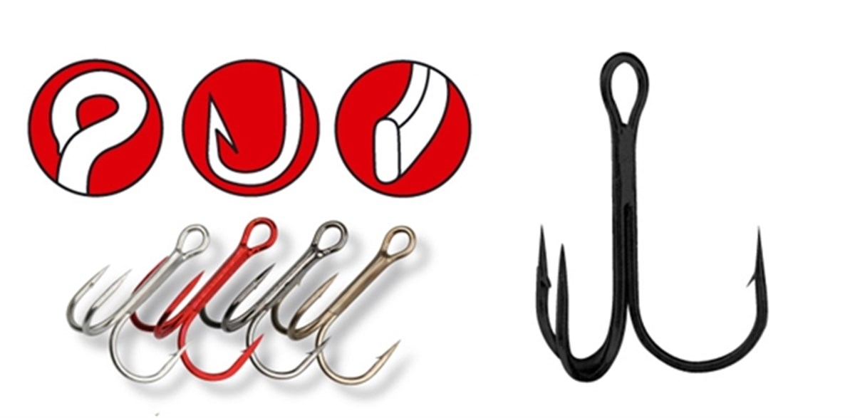 GAMAKATSU HOOK TREBLE 13B No:4