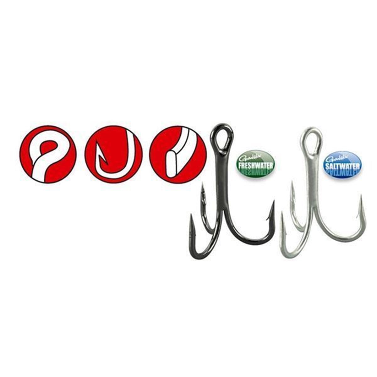 GAMAKATSU HOOK TREBLE22NS 2/0 4xStrong (5 Adet)