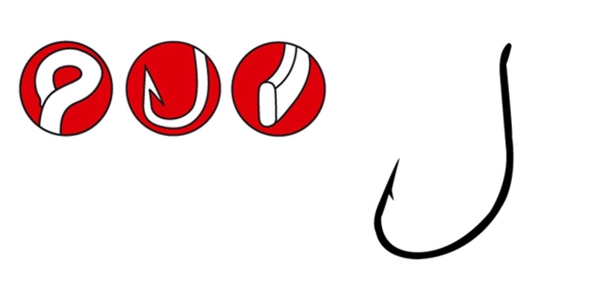 GAMAKATSU HOOK WORM 39 (SPR) (BLACK) No:2