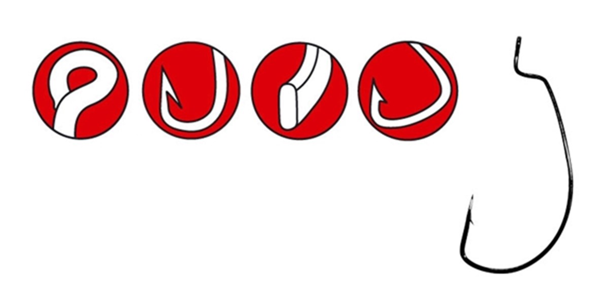 GAMAKATSU HOOK Worm Offset EWG NS No:2