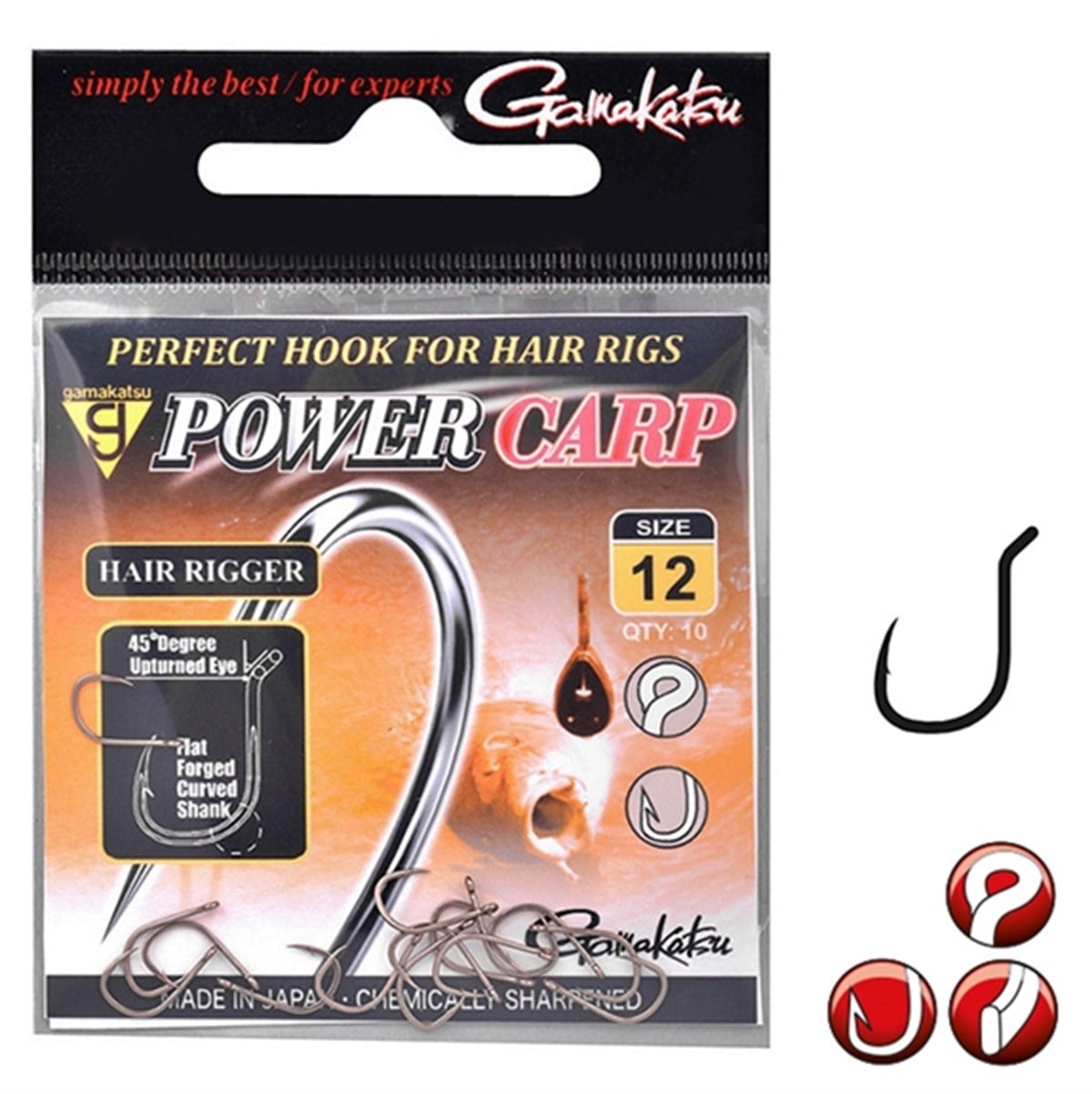 GAMAKATSU POWER CARP HAIR RIGGER No:12