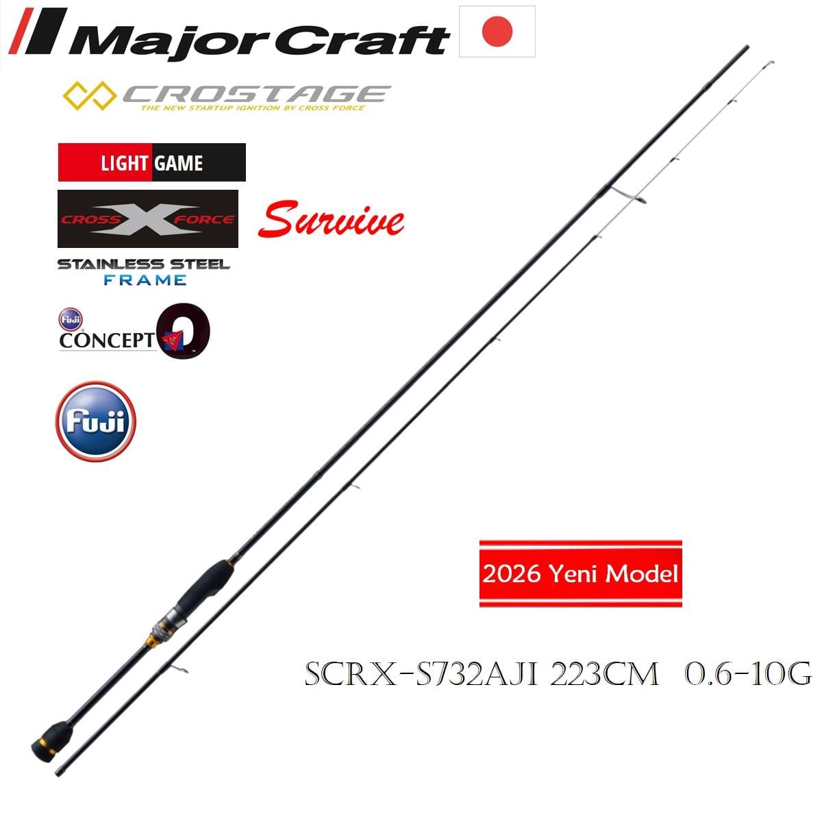MAJOR CROSTAGE NEW SCRX-S732AJI 223cm 0.6-10gr