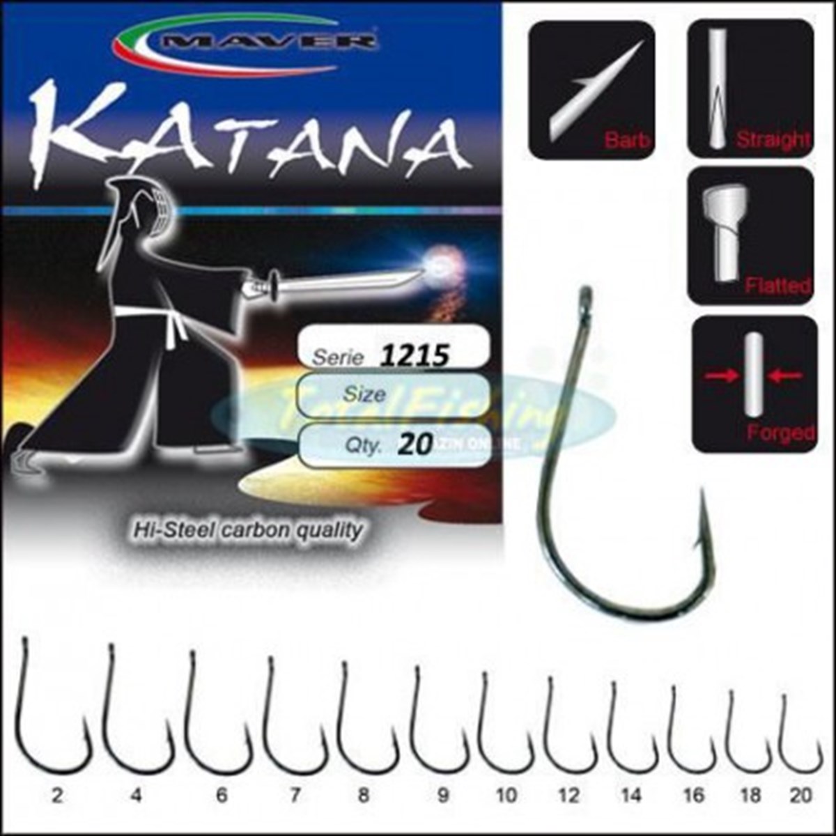MAVER AMI Katana 1215 Nichelato Nero Size 7
