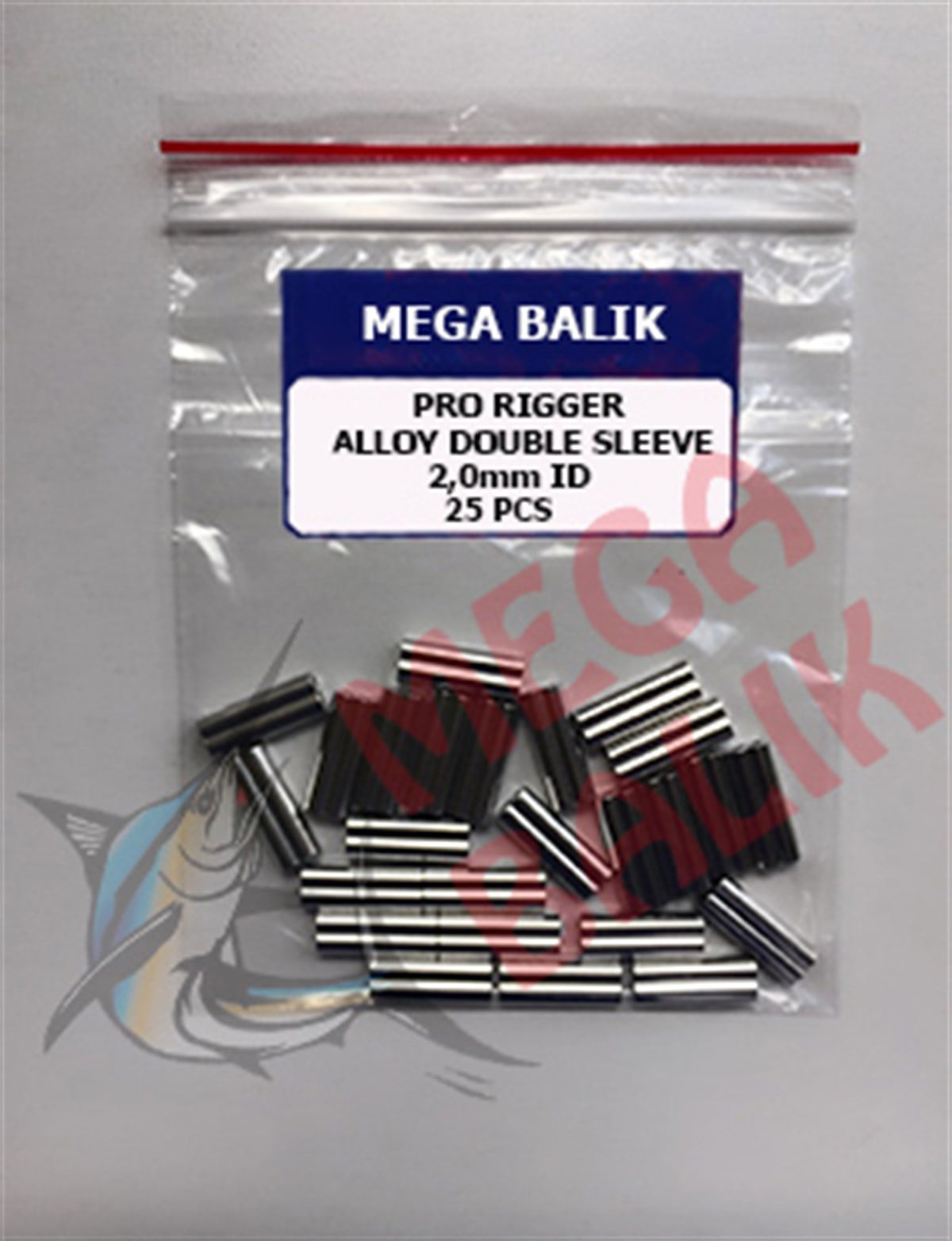 MEGA HD Aluminium Double Sleeve, 2,0 mm (25 piece)