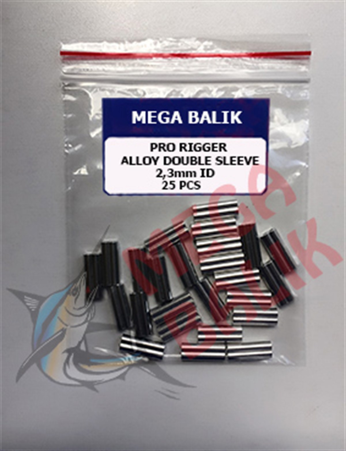 MEGA HD Aluminium Double Sleeve, 2,3 mm (25 piece)
