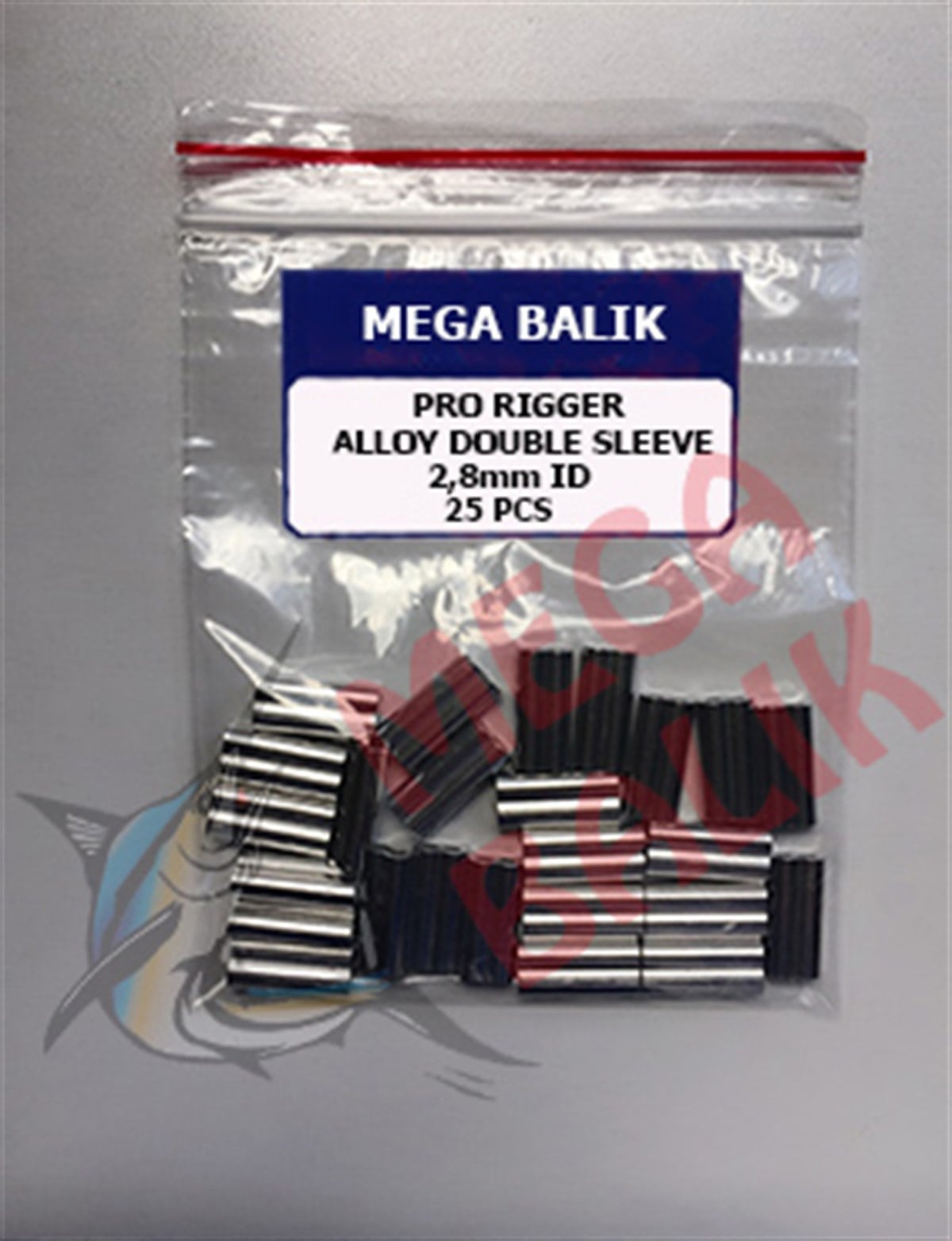 MEGA HD Aluminium Double Sleeve, 2,8 mm (25 piece)