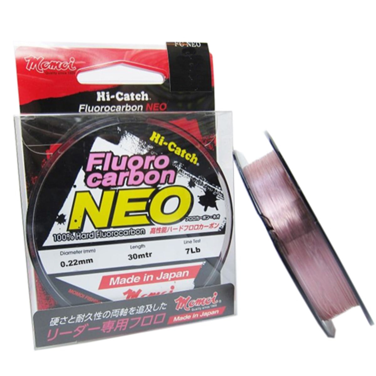 MOMOI HI-CATCH Fluorocarbon Neo 7lb(0.22mm) 30mt P