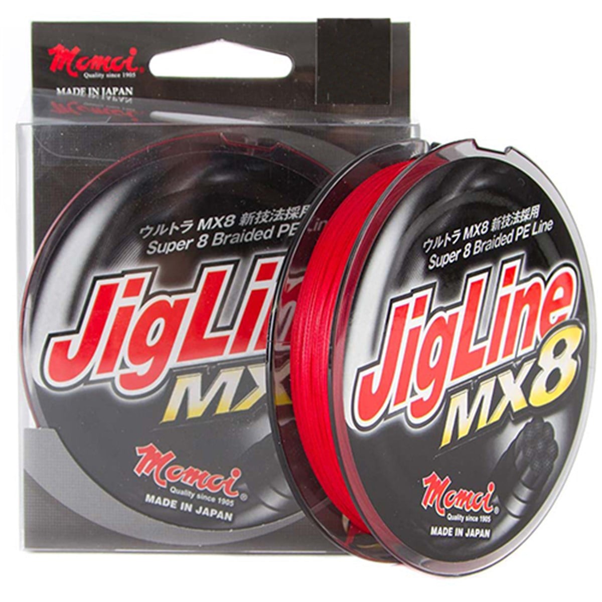 MOMOI JIGLINE MX8 0,18mm (25lb/12kg) 300mt Red