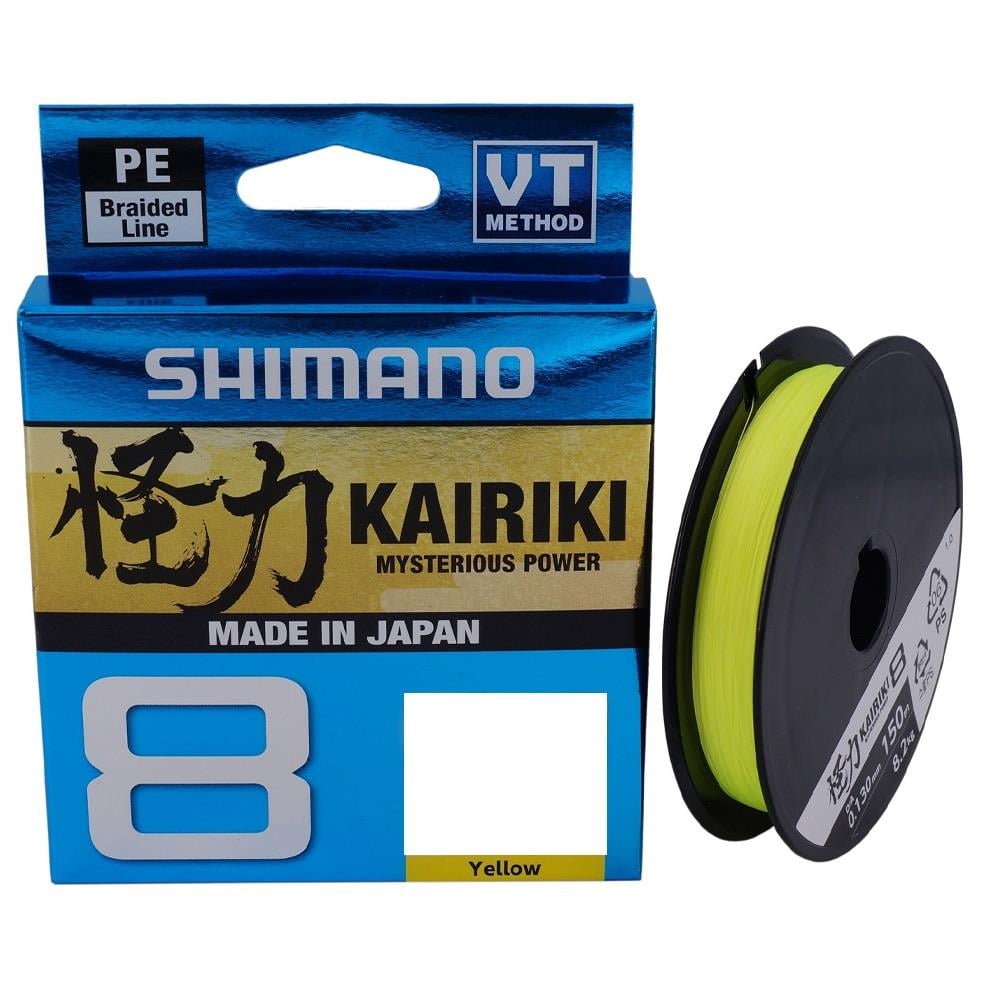SHIMANO Kairiki 8 150mt Yellow  0.190m 12kg