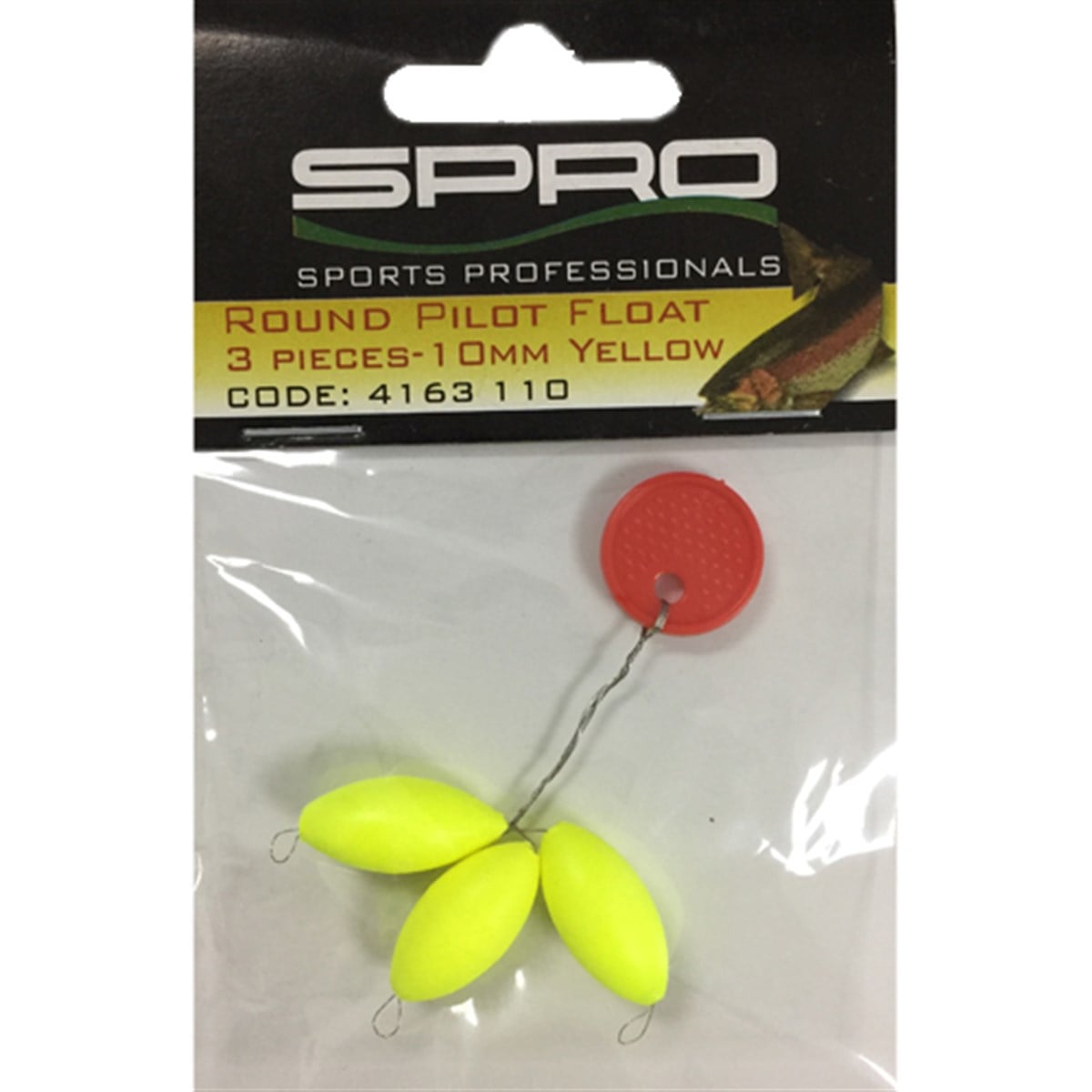SPRO Trout Oval Pilotfloats Y 10mm 3p/OPP