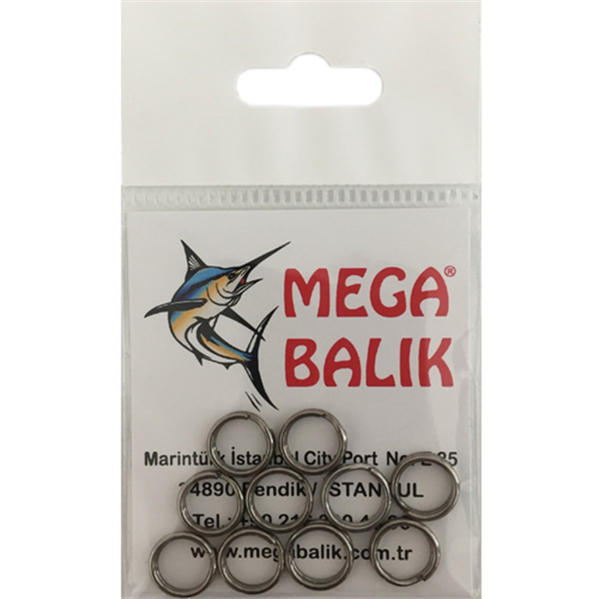 WIZARD SPLIT RING SR-SS No:8 (10’lu Paket)