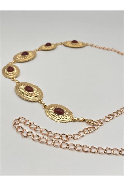 Gold Zincir Kemer Elbise Kemeri Gömlek Kemeri Ceket Kemeri