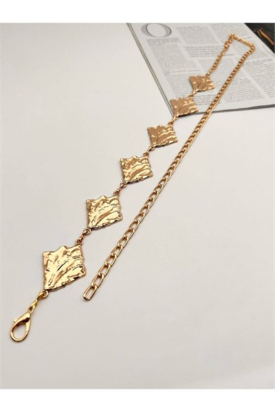 Gold Zincir Kemer Elbise Kemeri Gömlek Kemeri Ceket Kemeri