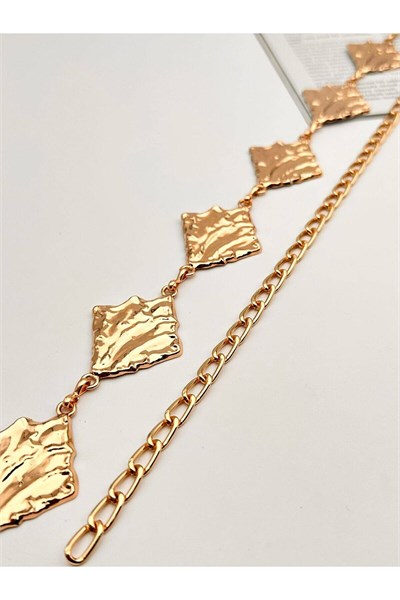 Gold Zincir Kemer Elbise Kemeri Gömlek Kemeri Ceket Kemeri