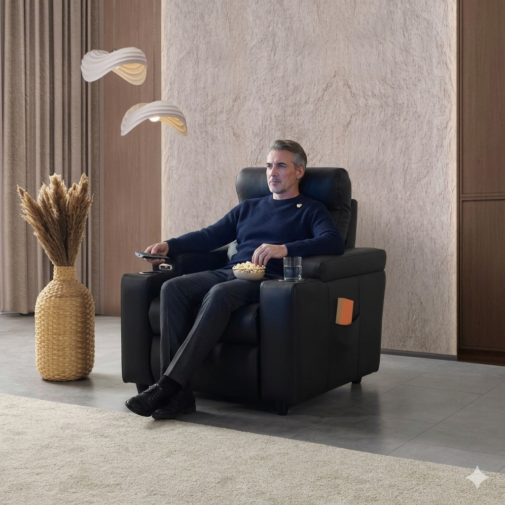 Zero Tekli Sinema ve Ofis Koltuk Siyah