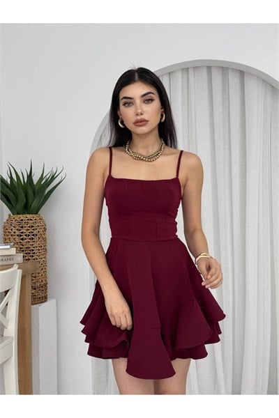 Kadın Prenses Model Askılı Elbise