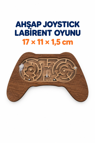 Ahşap Joystick Labirent Oyunu – Çocuklar İçin Eğitici Zeka ve Dikkat Geliştirici Motor Beceri Oyuncağı