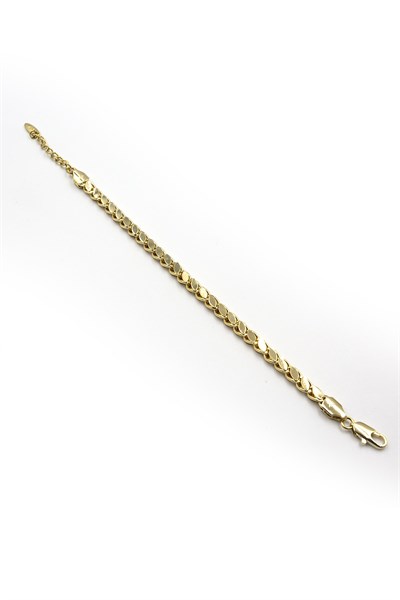 Barley Chain Model Xuping Non-Tarnish Bracelet – Gold | Elegant and Sparkling Design