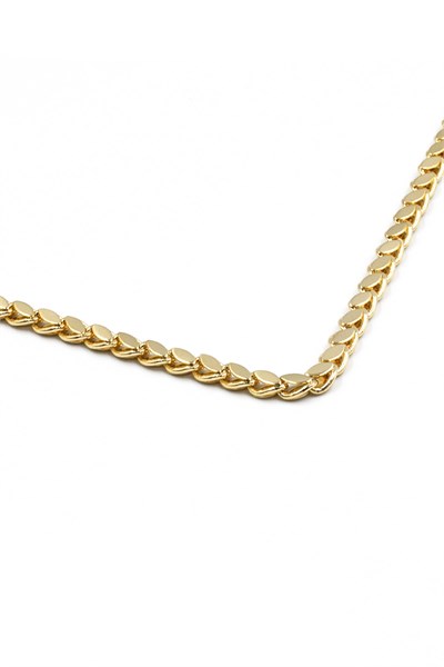 Xuping Tarnish-Resistant Gold-Tone Wheat Chain Necklace for Women