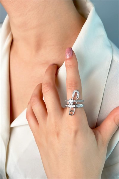 Paperclip Ring - Silver