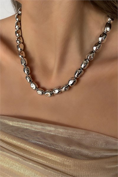 Baroque Chain VIP Necklace - Silver
