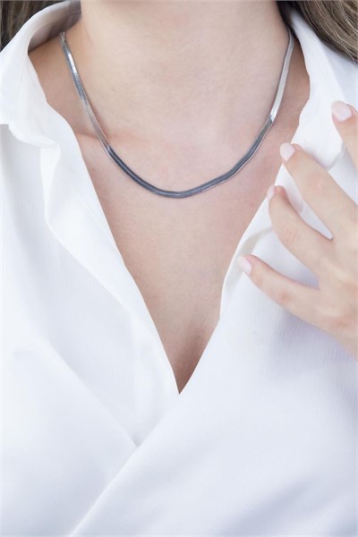 Steel Silver Colored Italian Chain