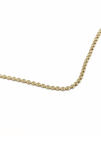 Xuping Tarnish-Resistant Gold-Tone Flattened-Link Chain Necklace for Women