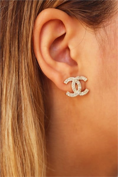 Gold Brand Earrings